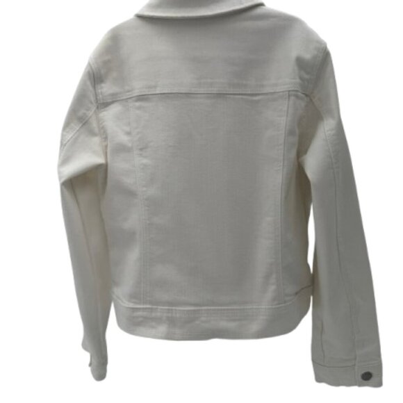 Cat&Jack Girls White Jean Jacket Size Large (10/12) - Picture 2 of 7